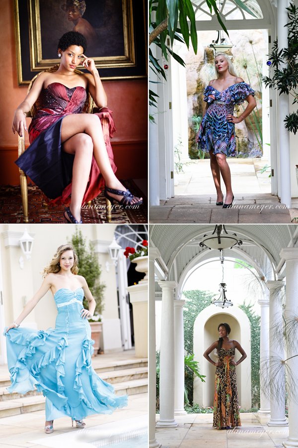 girls modelling dresses