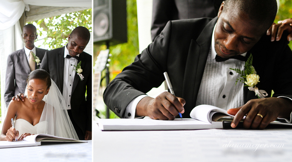 alana meyer wedding photographer signing register