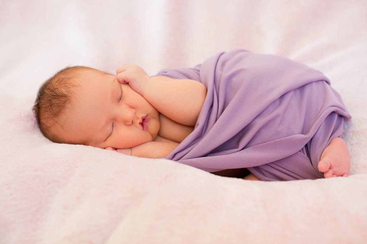 newborn sleeping pose