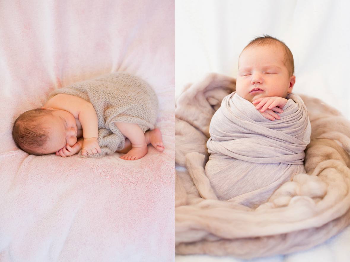 sleeping newborn poses