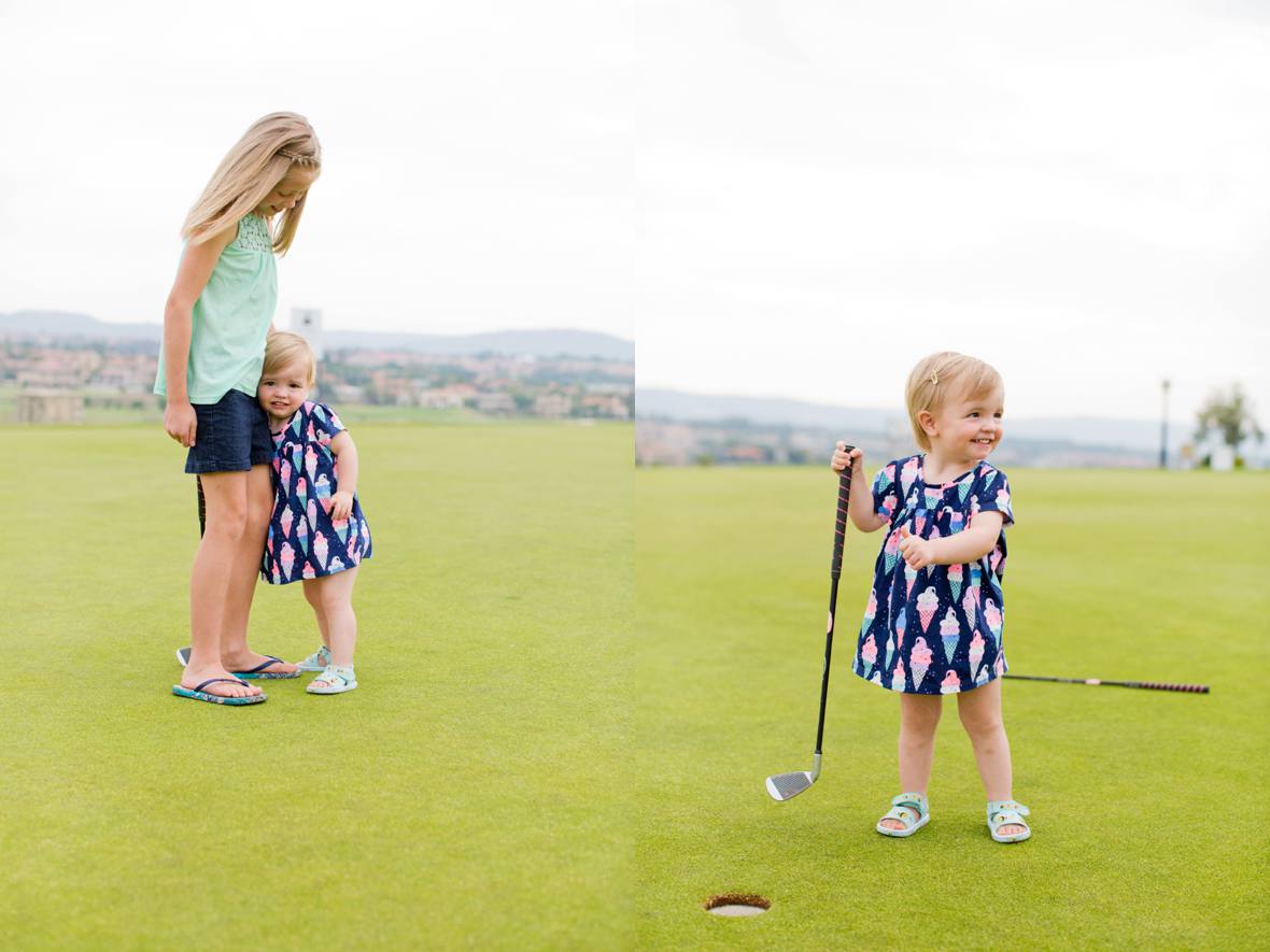family photo session at golf course johannesburg