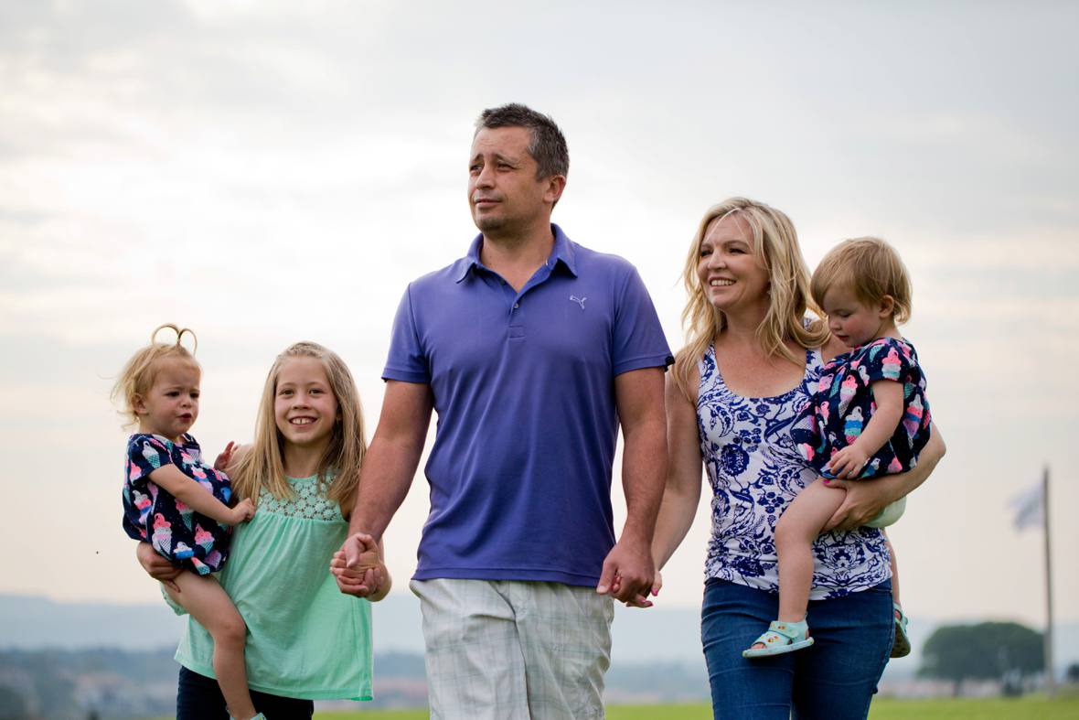 Family photos at a Golf Course,Johannesburg